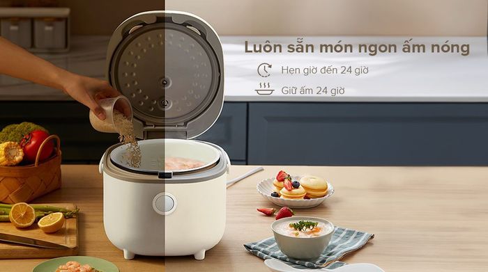 Giữ ấm, hẹn giờ - Nồi cơm điện tử Bear 1 lít RC-4H30U
