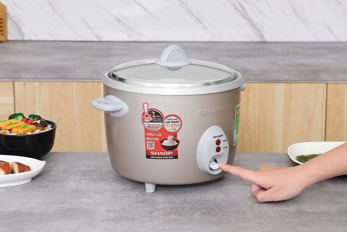Điều khiển - Nồi cơm nắp rời Sharp 1.8 lít KSH-F188V-GB