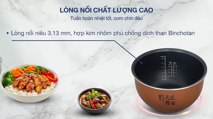 Nồi cơm cao tần Toshiba 1.5 lít RC-15IP1UVN(K) - Thiết kế