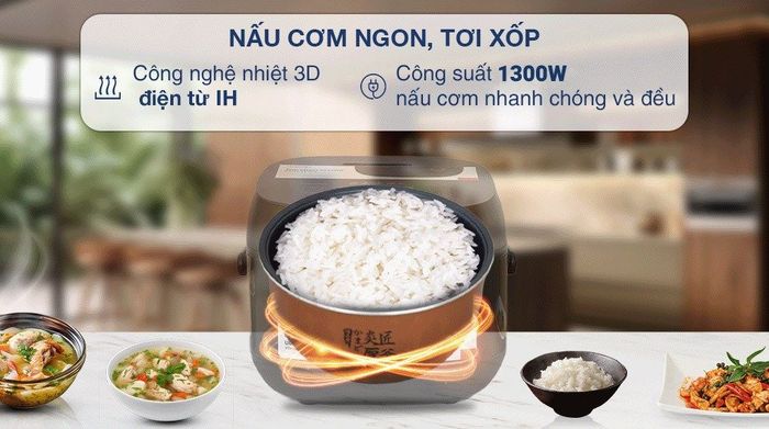 Nồi cơm cao tần Toshiba 1.5 lít RC-15IP1UVN(K) - Dung tích