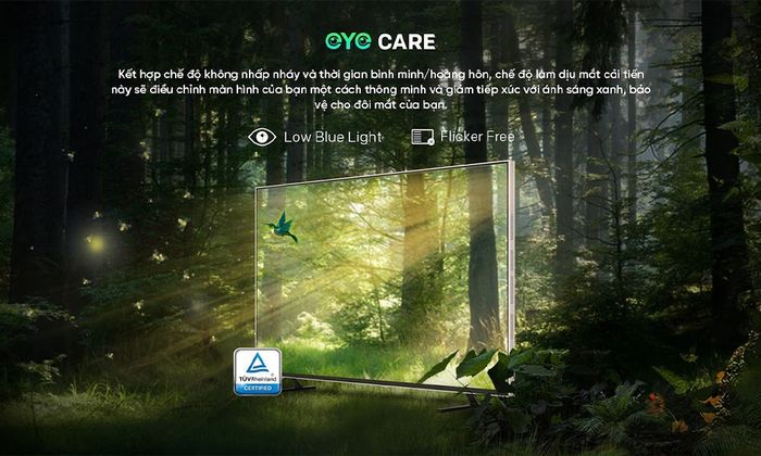 Google Tivi Coocaa 4K 55 inch 55LN7000G - Công nghệ Eye Care