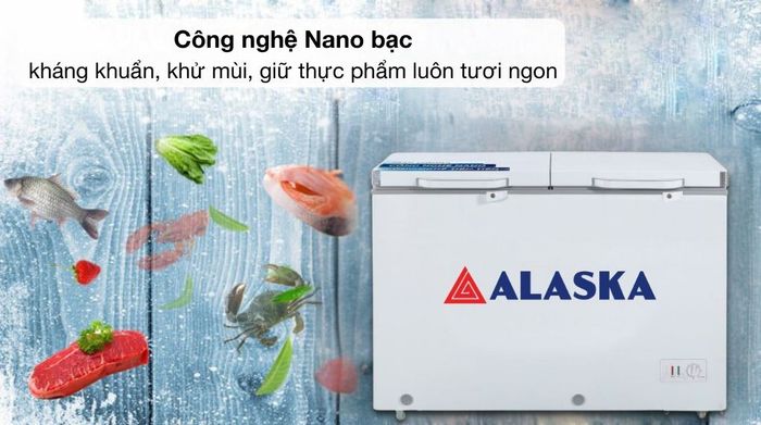 Tủ đông Alaska 298 lít BCD-4568N - Công nghệ kháng khuẩn