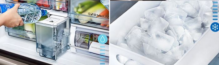 Tủ lạnh Hitachi Inverter 645 lít Multi Door R-WB700VGV4 GBK - Làm đá tự động