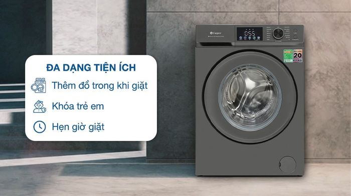 Máy giặt Casper Inverter 10.5 kg WF-D105VGR1 - Tiện ích