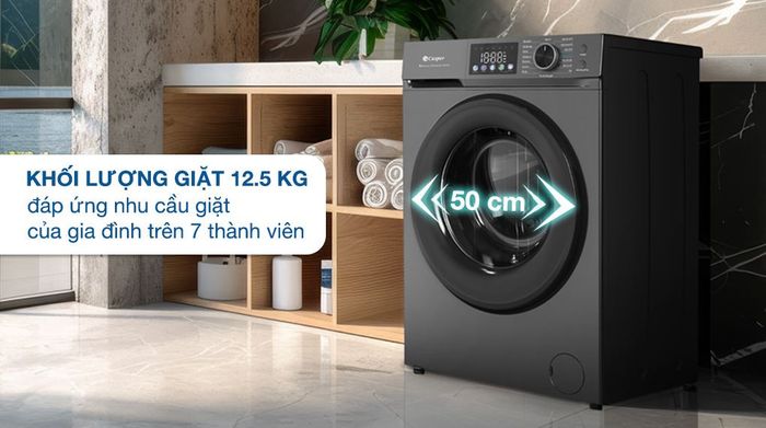 Máy giặt Casper Inverter 12.5 kg WF-D125VGR1 - Thiết kế