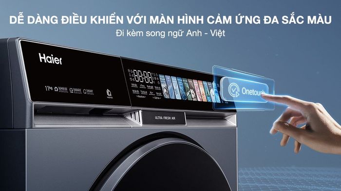 Bảng điều khiển - Máy giặt Haier X9 Inverter 10 kg HW100-BD14387GNU1