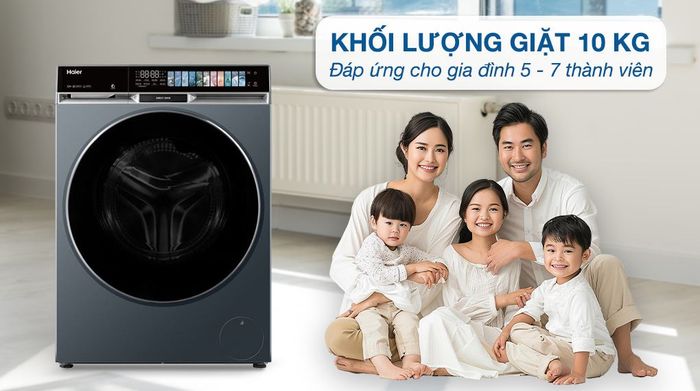 Khối lượng giặt - Máy giặt Haier X9 Inverter 10 kg HW100-BD14387GNU1
