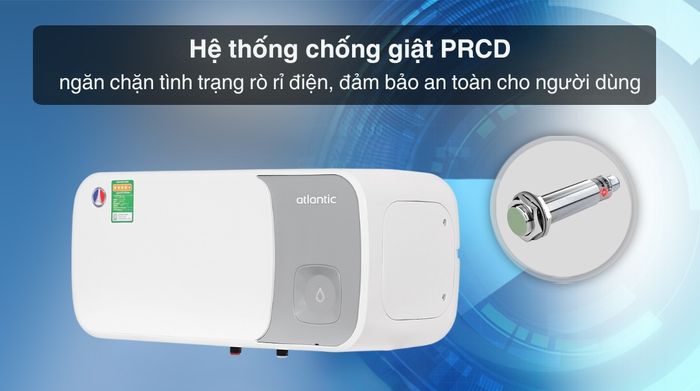 Máy nước nóng gián tiếp Atlantic 20 lít SWH 20H M-14 ESA SLIM 823044 - Các chế độ an toàn