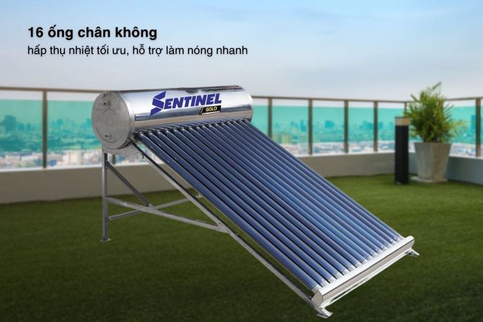 Máy nước nóng năng lượng mặt trời Sơn Hà 160 lít Sentinel Gold 58-160G - Đặc điểm làm nóng