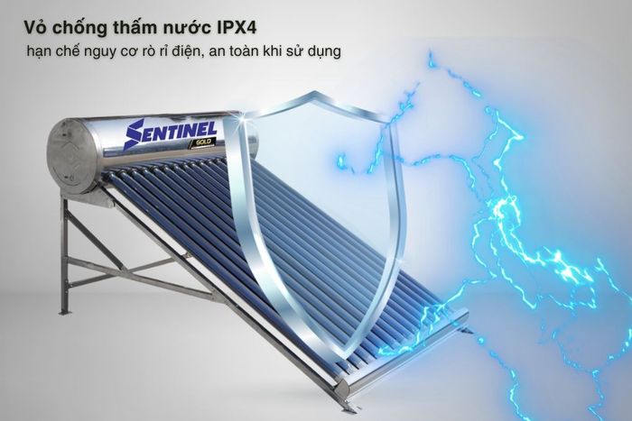 Máy nước nóng năng lượng mặt trời Sơn Hà 160 lít Sentinel Gold 58-160G - Các chế độ an toàn