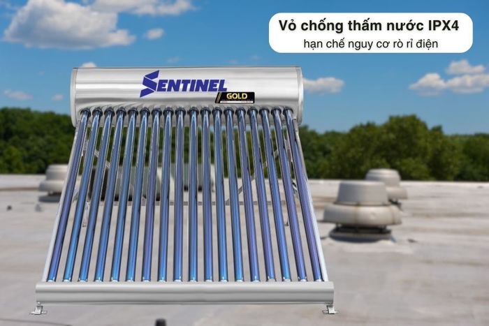 Máy nước nóng năng lượng mặt trời Sơn Hà 180 lít Sentinel Gold 58-180T - Chế độ an toàn