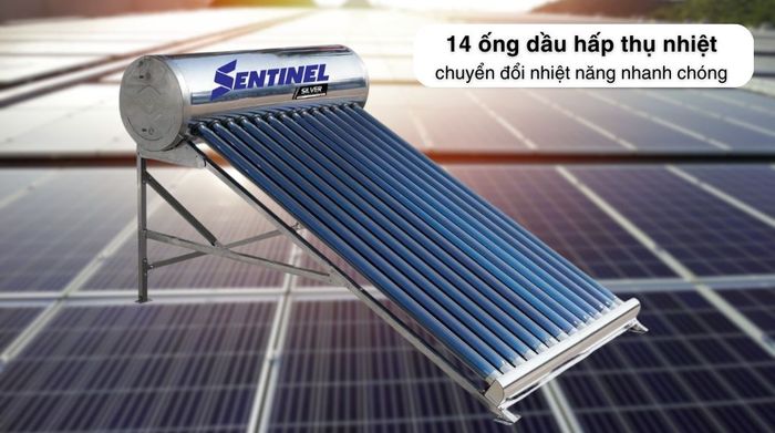 Máy nước nóng năng lượng mặt trời Sơn Hà 140 lít Sentinel Silver 58-140T - Đặc điểm làm nóng