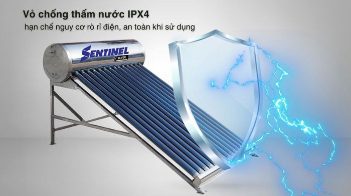 Máy nước nóng năng lượng mặt trời Sơn Hà 140 lít Sentinel Silver 58-140T - Chế độ an toàn