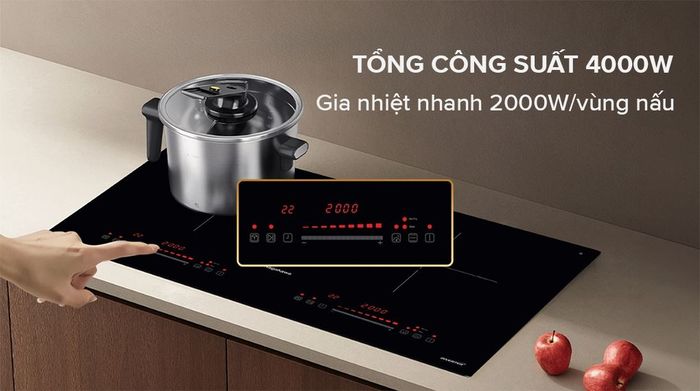 Công suất - Bếp từ đôi lắp âm Nagakawa NK2C30M
