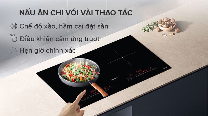 Tiện ích - Bếp từ đôi lắp âm Nagakawa NK2C30M