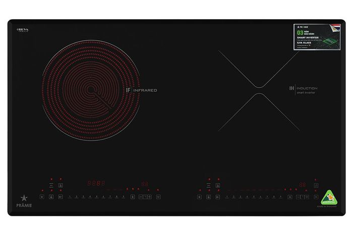 Công suất vùng nấu - Bếp từ hồng ngoại lắp âm Pramie PRTH-2103