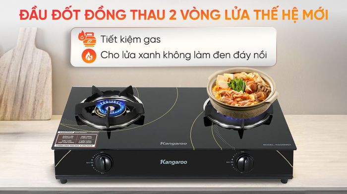 Bếp ga đôi Kangaroo KGGS69G7 - Đầu đốt