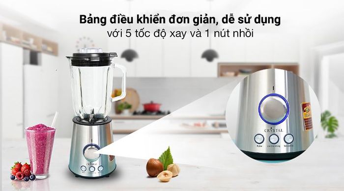 Máy xay sinh tố Crystal TB-6680A - Điều khiển
