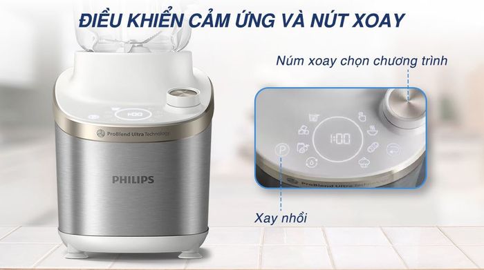 Bảng điều khiển - Máy xay sinh tố Philips HR3760/01