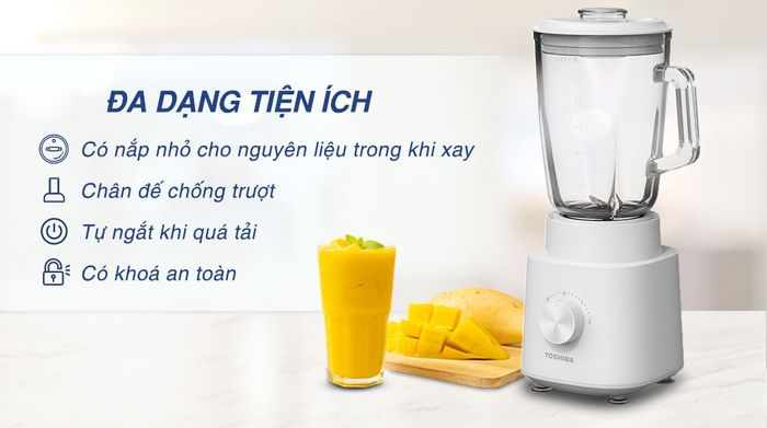 Máy xay sinh tố đa năng Toshiba BL-70GR2UV - Tiện ích