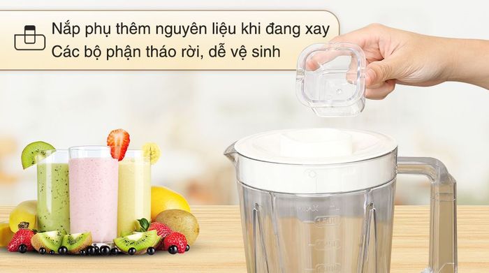 Máy xay sinh tố đa năng Kangaroo KGBL3P1 - Nắp phụ thêm nguyên liệu
