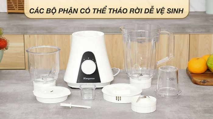 Máy xay sinh tố đa năng Kangaroo KGBL3P1 - Các bộ phận có thể tháo rời