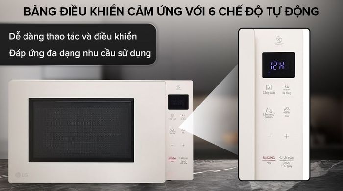 Bảng điều khiển - Lò vi sóng LG MS2535GIK 25 lít
