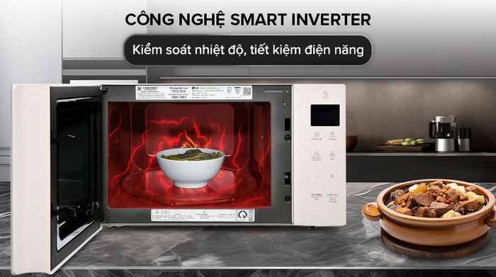 Công nghệ Smart Inverter - Lò vi sóng LG MS2535GIK 25 lít