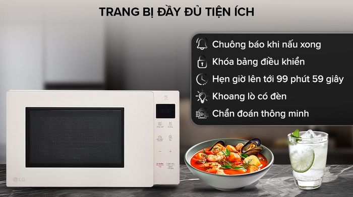 Tiện ích - Lò vi sóng LG MS2535GIK 25 lít