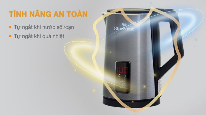 Tính năng an toàn - Bình đun siêu tốc BlueStone 1.5 lít KTB-3471