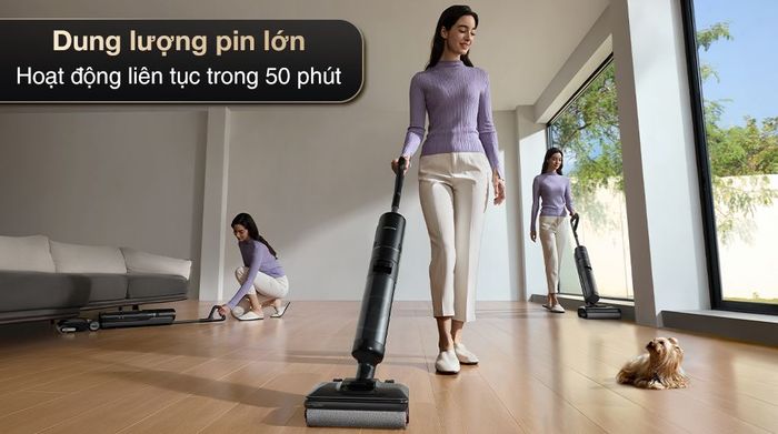 Máy hút bụi lau nhà Dreame H13 FlexReach - Dung lượng pin