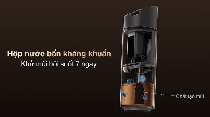 Máy hút bụi lau nhà Dreame H13 FlexReach - Hộp nước bẩn kháng khuẩn
