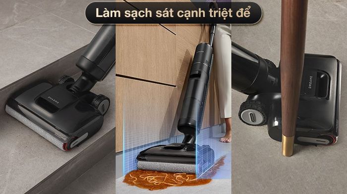 Máy hút bụi lau nhà Dreame H13 FlexReach - Làm sạch sát cạnh