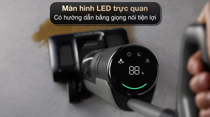 Máy hút bụi lau nhà Dreame H13 FlexReach - Màn hình LED