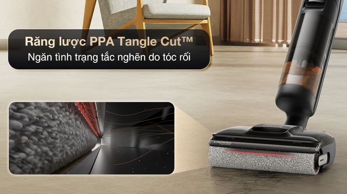 Máy hút bụi lau nhà Dreame H13 FlexReach - Răng lược PPA Tangle Cut™