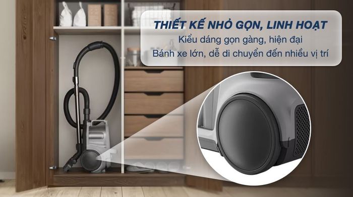 Máy hút bụi dạng hộp Electrolux Clean 500 EFC52614 - Thiết kế