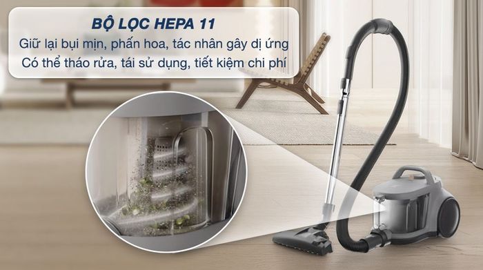 Máy hút bụi dạng hộp Electrolux Clean 500 EFC52614 - Bộ lọc