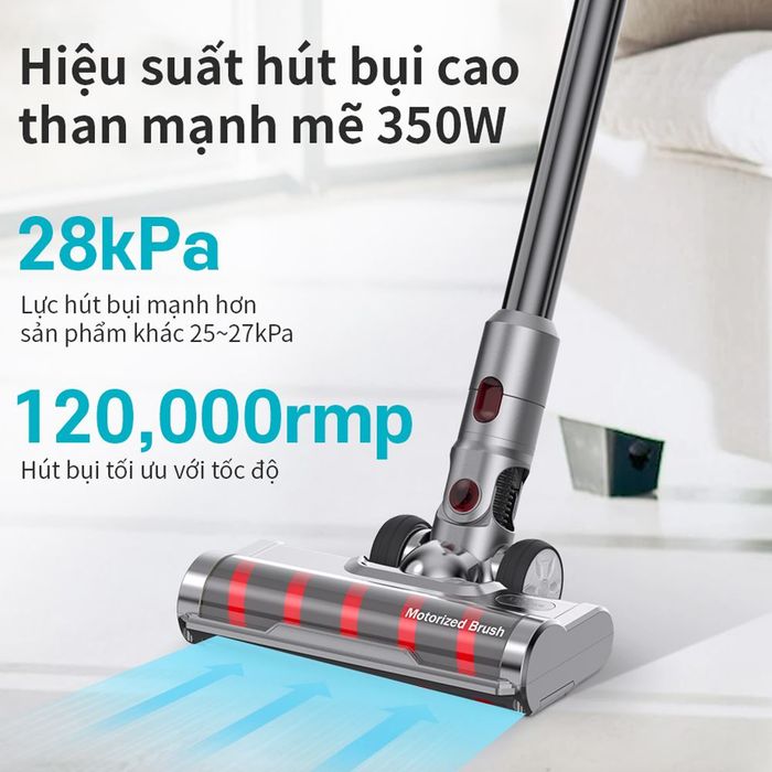 Máy hút bụi không dây Lock&Lock ENV356GRY - Công nghệ - Công suất - Độ ồn