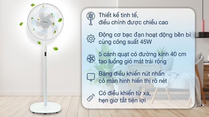 Quạt đứng Kangaroo KG726 - Thiết kế