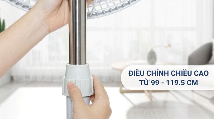 Quạt đứng Asia 6 cánh VY639990 80W - Chiều cao