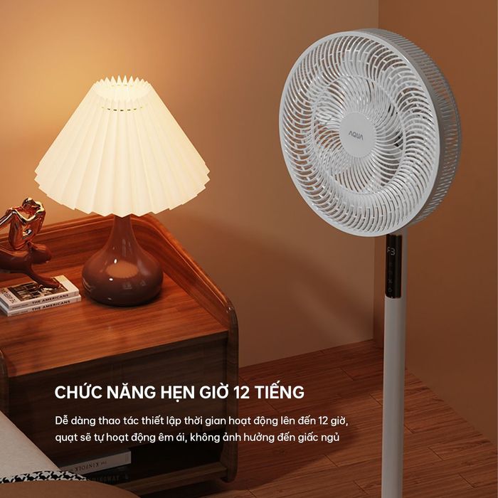 Quạt đứng AQUA 7 cánh AQS-FED3501R(W)-VN 50W - Hẹn