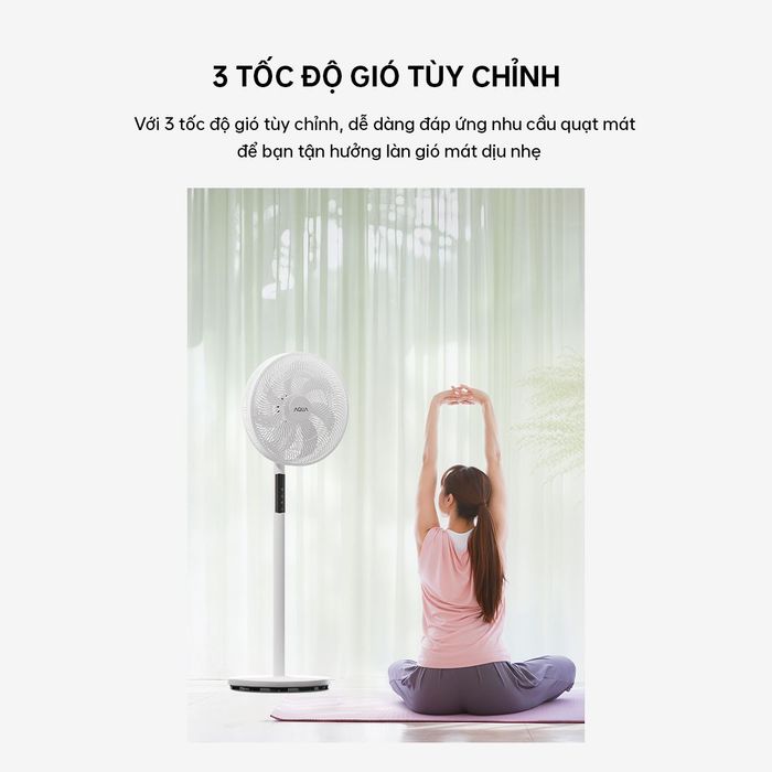 Quạt đứng AQUA 7 cánh AQS-FED3501R(W)-VN 50W -