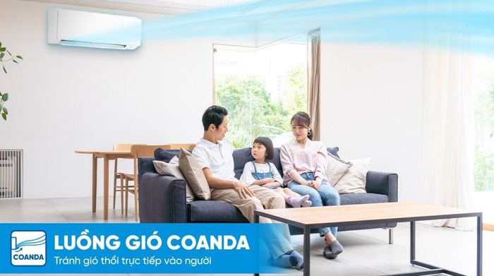 Máy lạnh Daikin Inverter 1.5 HP ATKB35YVMV - Luồng gió Coanda