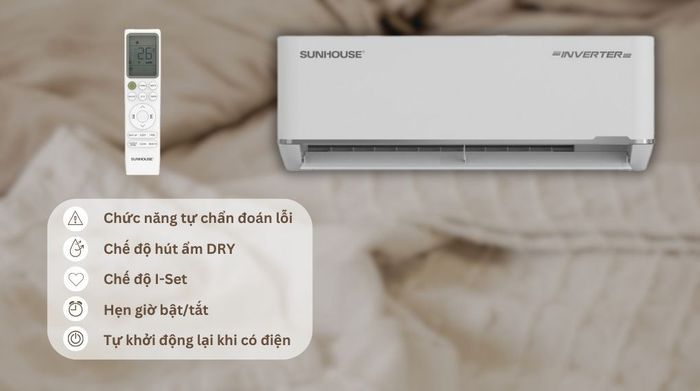 Máy lạnh Sunhouse Inverter 1 HP SHR-AW09IC650 - Tiện ích
