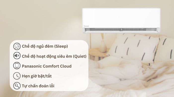 Máy lạnh Panasonic Inverter 1 HP CU/CS-U9BKH-8 - Tiện ích