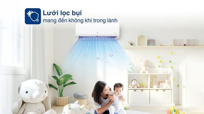 Máy lạnh AUX Inverter 2.5 HP AW24CAA4DI-3VN - Khả năng lọc không khí