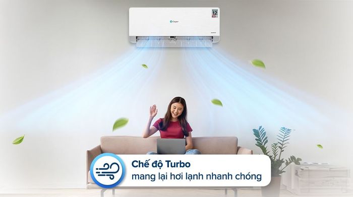 Máy lạnh 2 chiều Casper Inverter 2 HP QH-18IU36A - Chế độ Turbo
