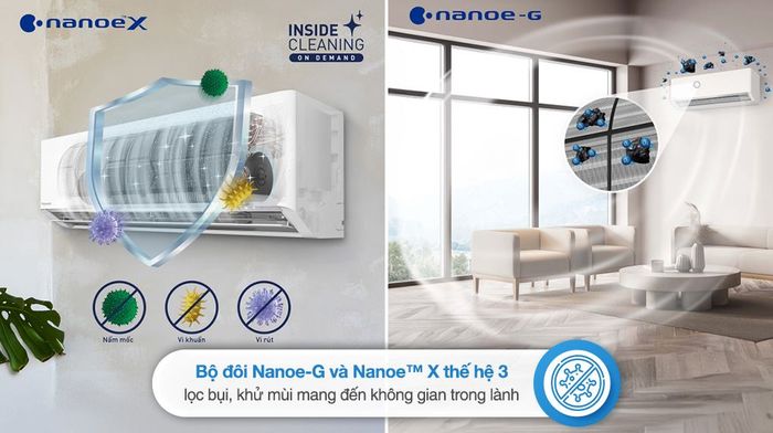 Máy lạnh 2 chiều Panasonic Inverter 1 HP CU/CS-XZ9BKH-8 - Công nghệ lọc không khí