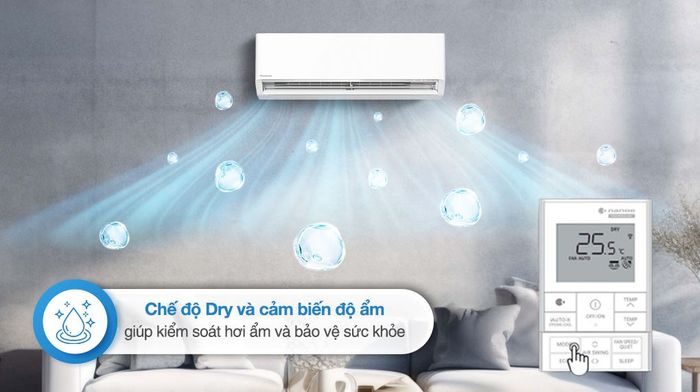 Máy lạnh 2 chiều Panasonic Inverter 1 HP CU/CS-XZ9BKH-8 - Chế độ Dry và Cảm biến độ ấm