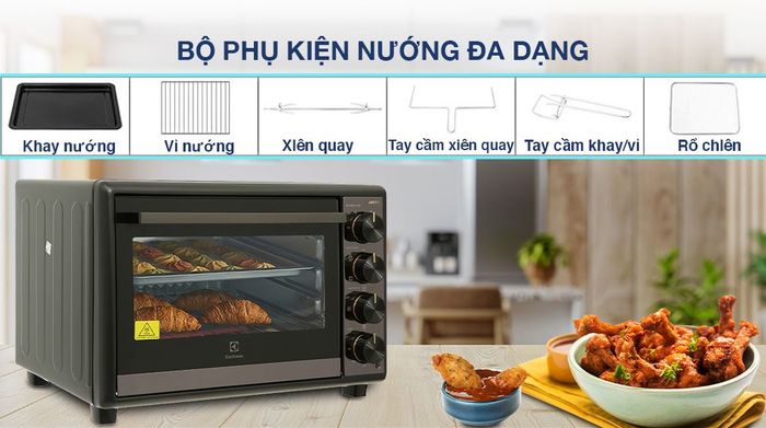 Lò nướng Electrolux EOT4022XFG 40 lít - Phụ kiện